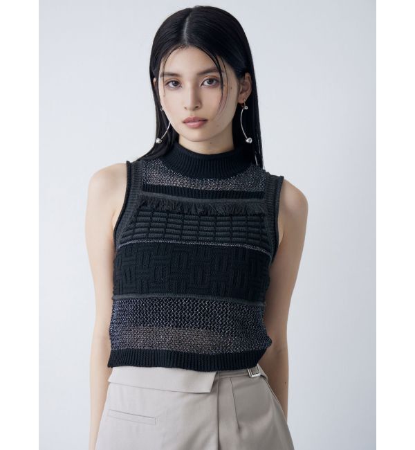 MURUA「クロシェフリンジニット」|ニット・セーター|