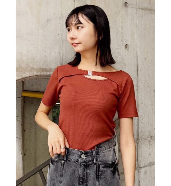 MURUA「フロントパーツレイヤードトップス」|Tシャツ・カットソー|