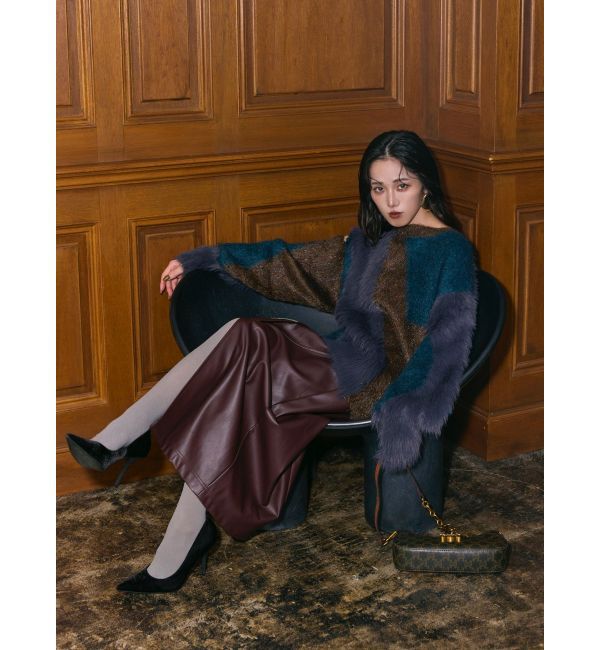 MURUA「【YUKKOコラボ】MIXヤーンチュニックニット」|ニット・セーター|