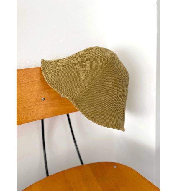 Ungrid「カラーコーデュロイバケットハット」|ハット|ピスタチオ