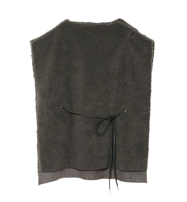 Ungrid「ボアノースリポンチョ」|ポンチョ・ケープ|