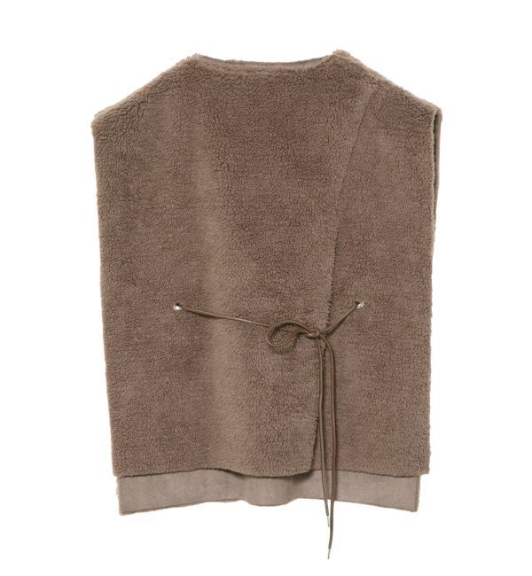 Ungrid「ボアノースリポンチョ」|ポンチョ・ケープ|