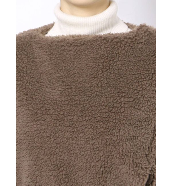 Ungrid「ボアノースリポンチョ」|ポンチョ・ケープ|