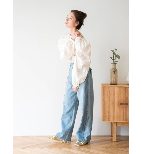 Ungrid「ギンガムチェックバックオープンブラウス」|シャツ・ブラウス|