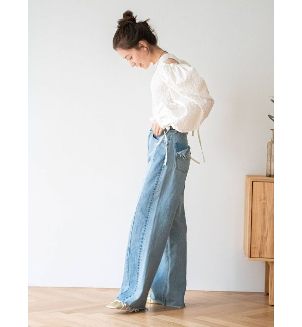 Ungrid「ギンガムチェックバックオープンブラウス」|シャツ・ブラウス|