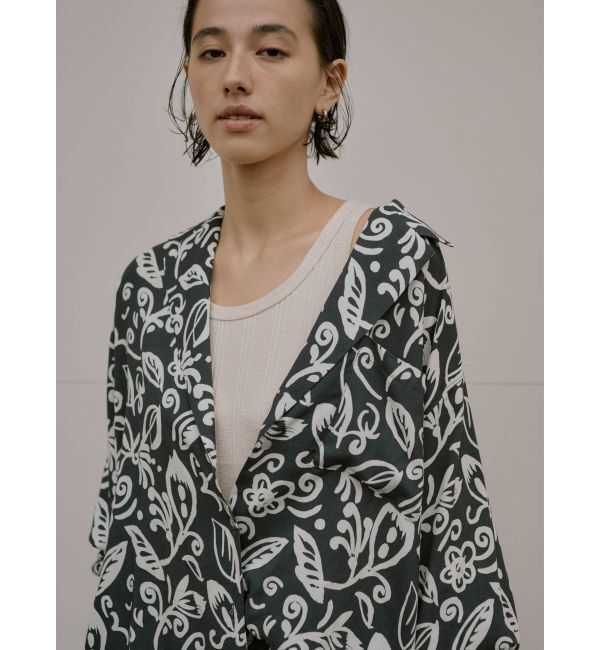 Ungrid「リーフ柄開襟シャツ」|シャツ・ブラウス|