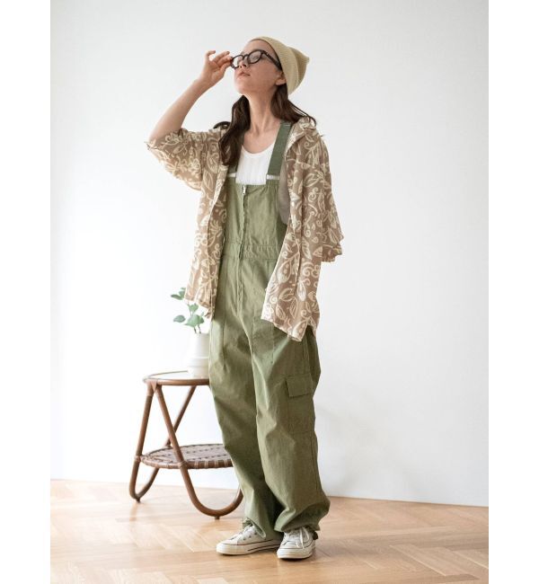 Ungrid「リーフ柄開襟シャツ」|シャツ・ブラウス|