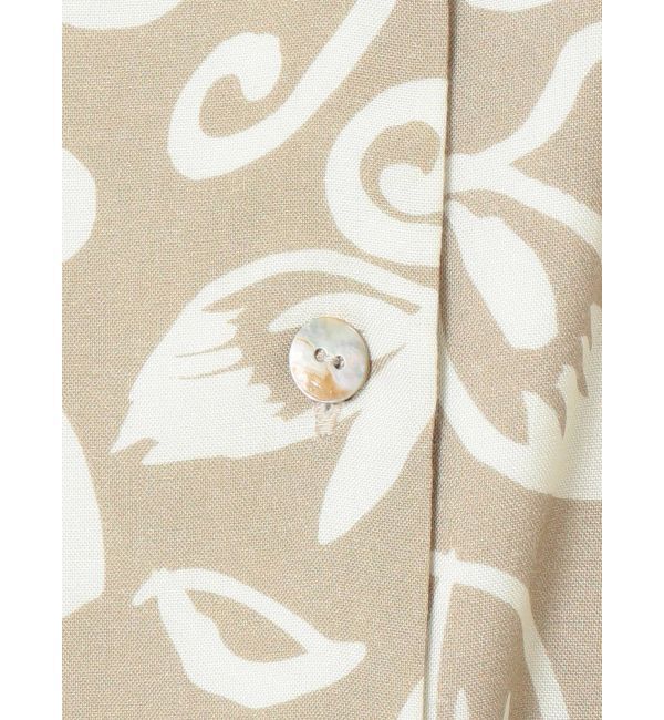 Ungrid「リーフ柄開襟シャツ」|シャツ・ブラウス|