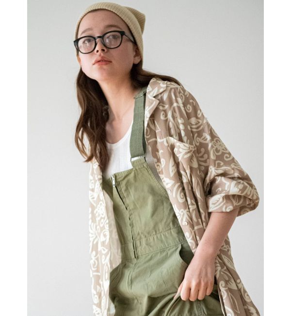 Ungrid「リーフ柄開襟シャツ」|シャツ・ブラウス|