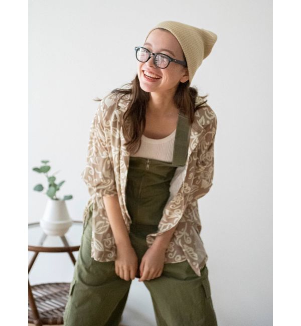 Ungrid「リーフ柄開襟シャツ」|シャツ・ブラウス|