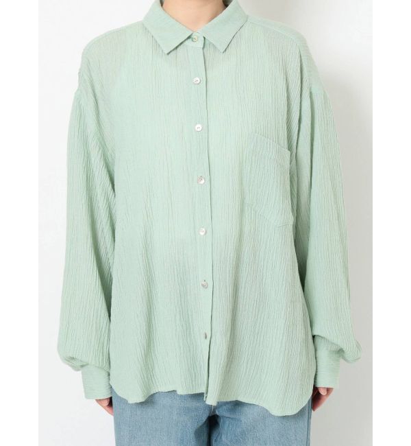 Ungrid「楊柳ビッグルーズシャツ」|シャツ・ブラウス|