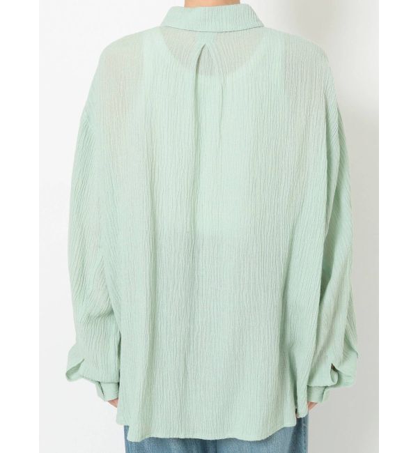 Ungrid「楊柳ビッグルーズシャツ」|シャツ・ブラウス|