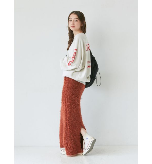 Ungrid「フェザーヤーンニットスカート」|スカート|