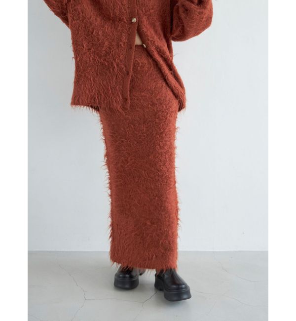 Ungrid「フェザーヤーンニットスカート」|スカート|