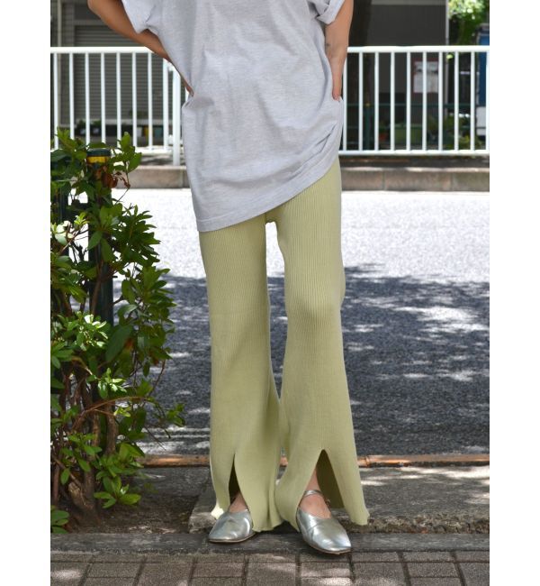 Ungrid「リブニットフレアパンツ」|その他|