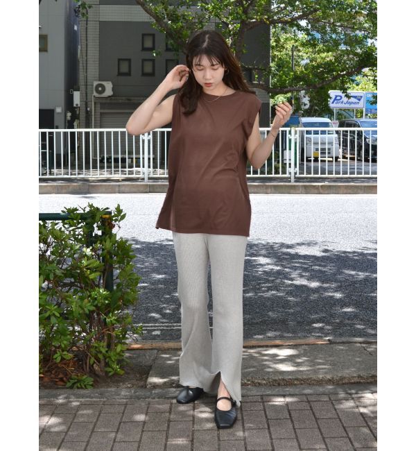 Ungrid「リブニットフレアパンツ」|その他|