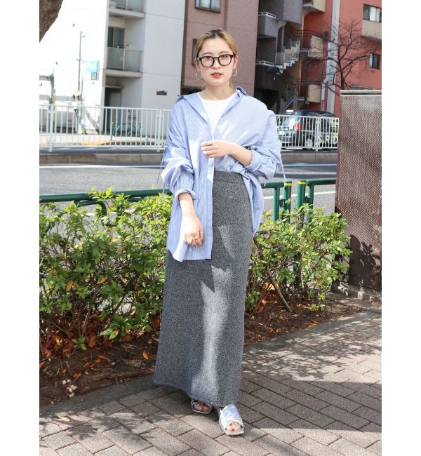 Ungrid「ミックスヤーンニットタイトスカート?」|スカート|