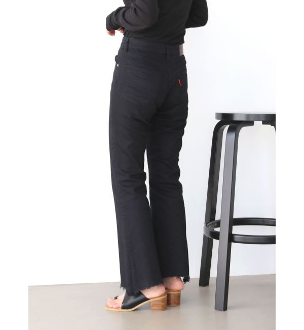 Ungrid「ハイウエストストレッチフレアデニム」|デニム|