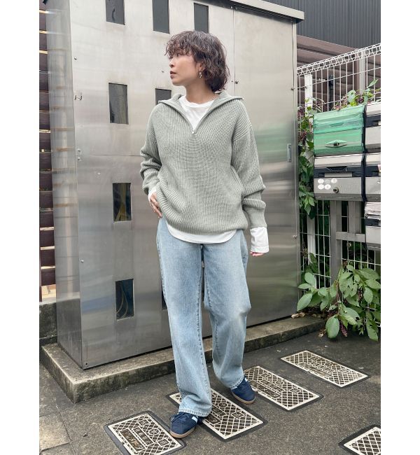 Ungrid「ハーフジップルーズニット」|ニット・セーター|