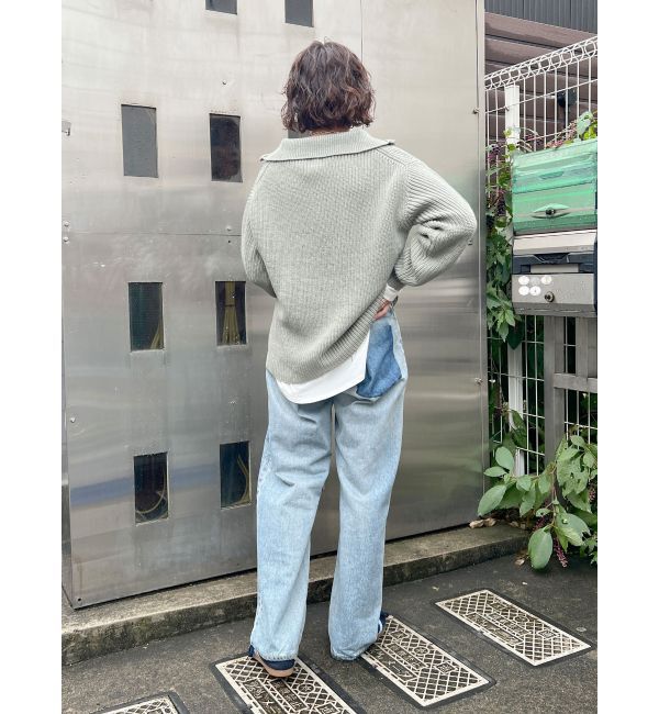 Ungrid「ハーフジップルーズニット」|ニット・セーター|