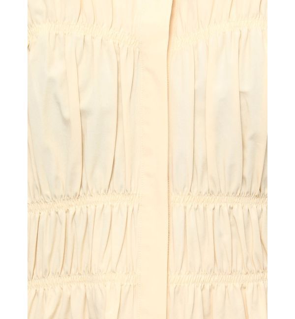 Ungrid「ギャザーデザインハーフスリーブシャツ」|シャツ・ブラウス|