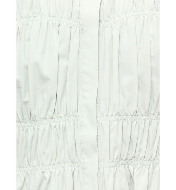 Ungrid「ギャザーデザインハーフスリーブシャツ」|シャツ・ブラウス|