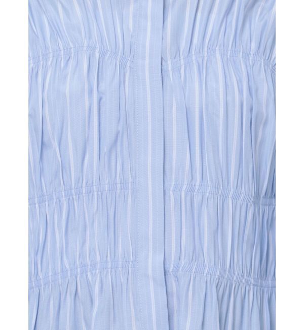 Ungrid「ギャザーデザインハーフスリーブシャツ」|シャツ・ブラウス|