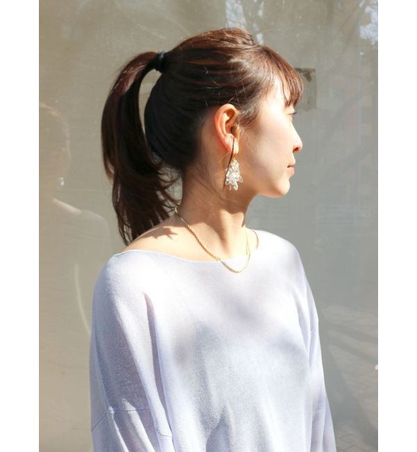 Ungrid「クリアビーズピアス」|その他|