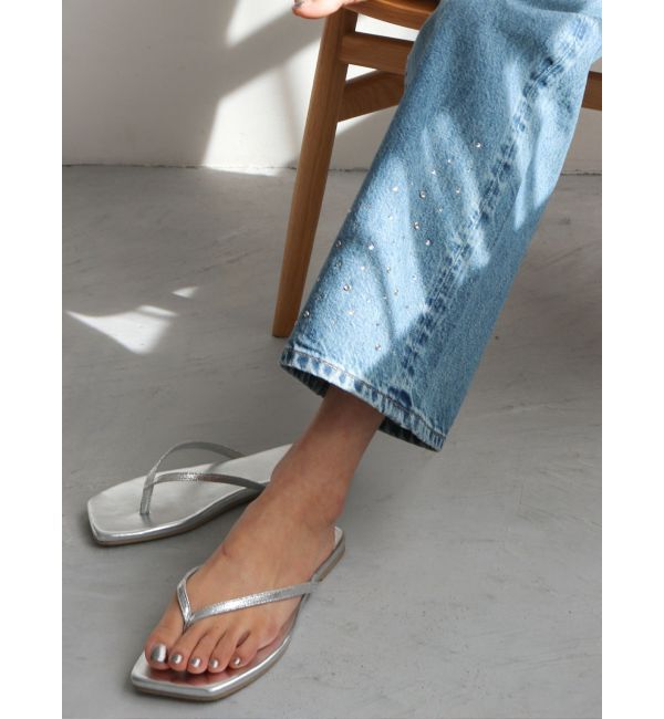 Ungrid「ビジューデザインルーズデニム」|デニム|