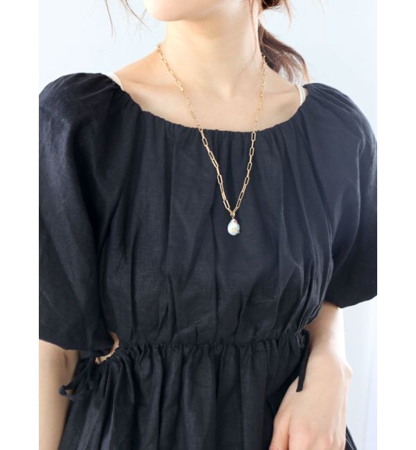 Ungrid「サイドカットバックオープンブラウス」|シャツ・ブラウス|