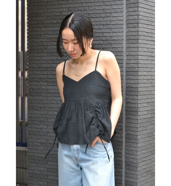 Ungrid「ギャザーデザインキャミ」|キャミソール|