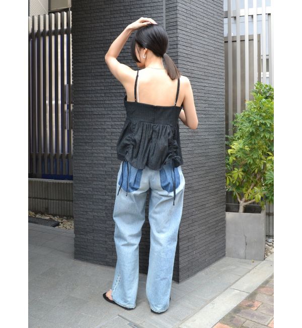 Ungrid「ギャザーデザインキャミ」|キャミソール|