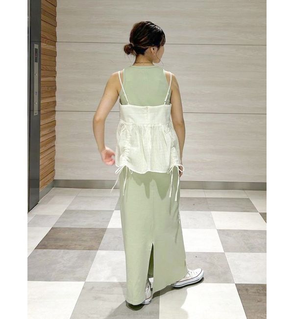 Ungrid「ギャザーデザインキャミ」|キャミソール|