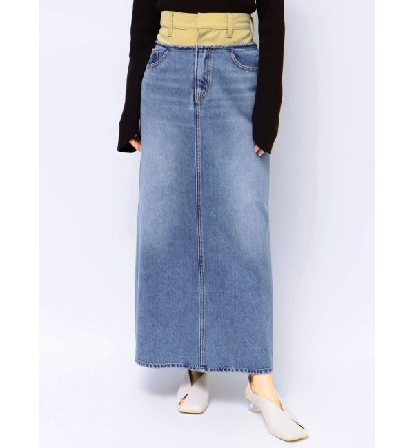 LAGUNAMOON「ドッキングデニムスカート」|スカート|