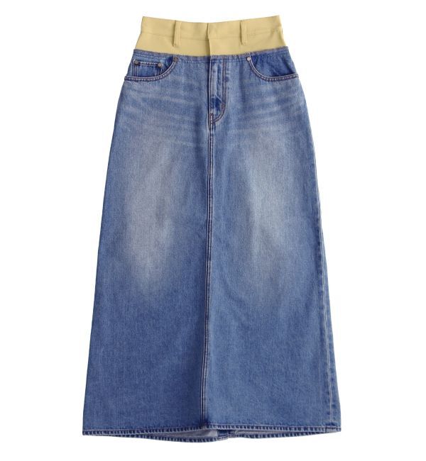 LAGUNAMOON「ドッキングデニムスカート」|スカート|