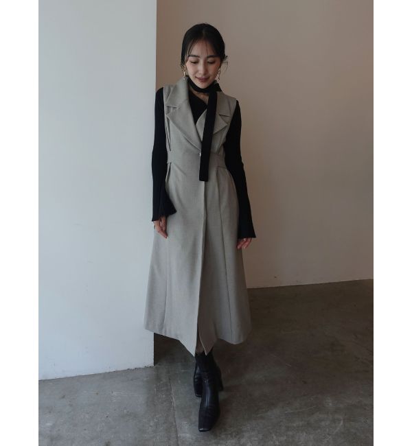 LAGUNAMOON「メタルボタンテーラードジャンパースカート」|ジャンパースカート|