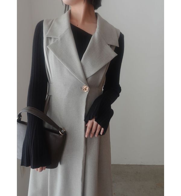 LAGUNAMOON「メタルボタンテーラードジャンパースカート」|ジャンパースカート|