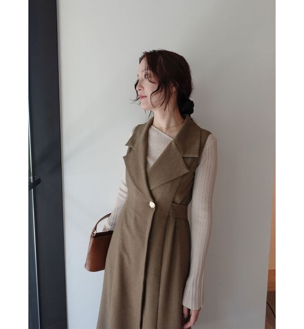 LAGUNAMOON「メタルボタンテーラードジャンパースカート」|ジャンパースカート|