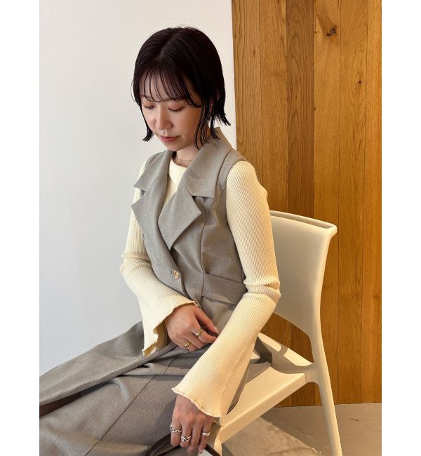 LAGUNAMOON「メタルボタンテーラードジャンパースカート」|ジャンパースカート|