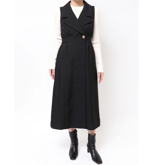 LAGUNAMOON「メタルボタンテーラードジャンパースカート」|ジャンパースカート|