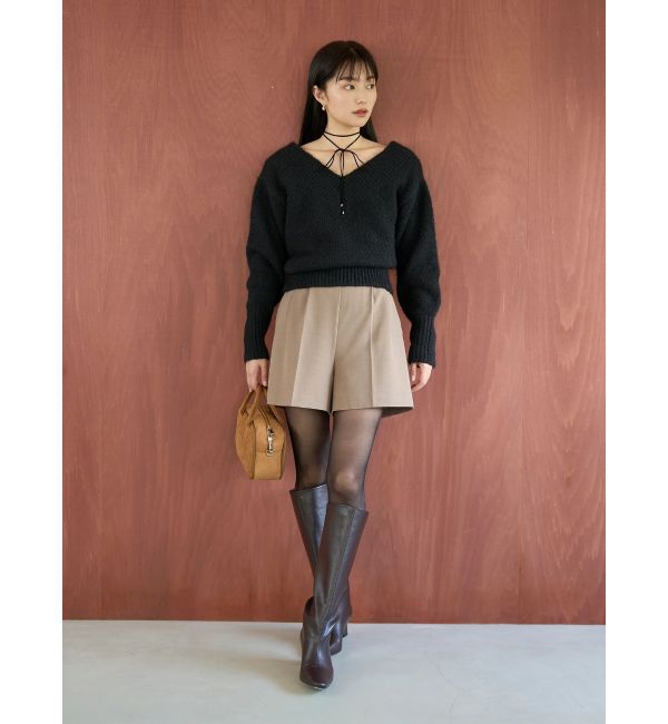 LAGUNAMOON「バイカラーベルトセットショートパンツ」|その他|