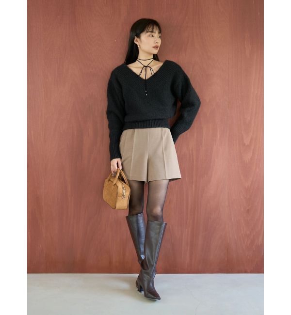 LAGUNAMOON「バイカラーベルトセットショートパンツ」|その他|