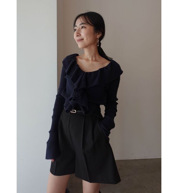 LAGUNAMOON「バイカラーベルトセットショートパンツ」|その他|