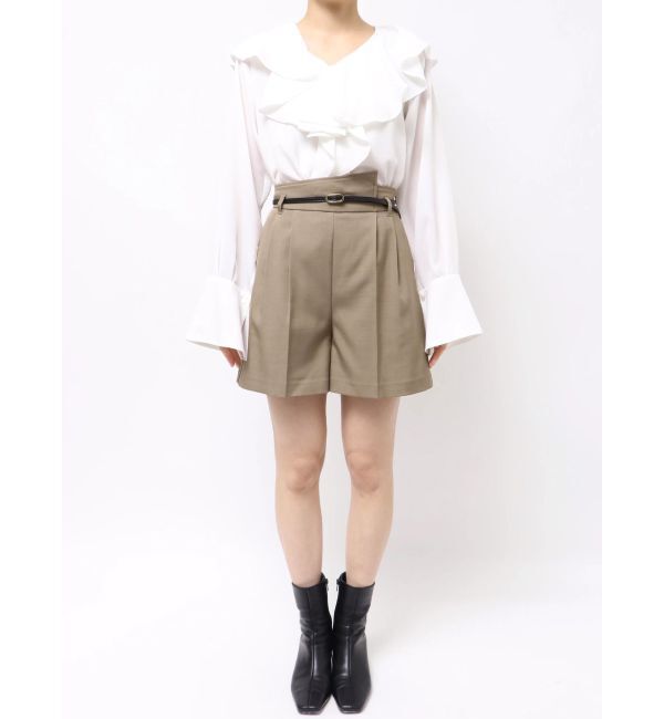 LAGUNAMOON「バイカラーベルトセットショートパンツ」|その他|