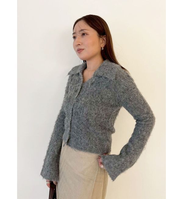 LAGUNAMOON「ヘアリーカラーカーデニットプルオーバー」|カーディガン|