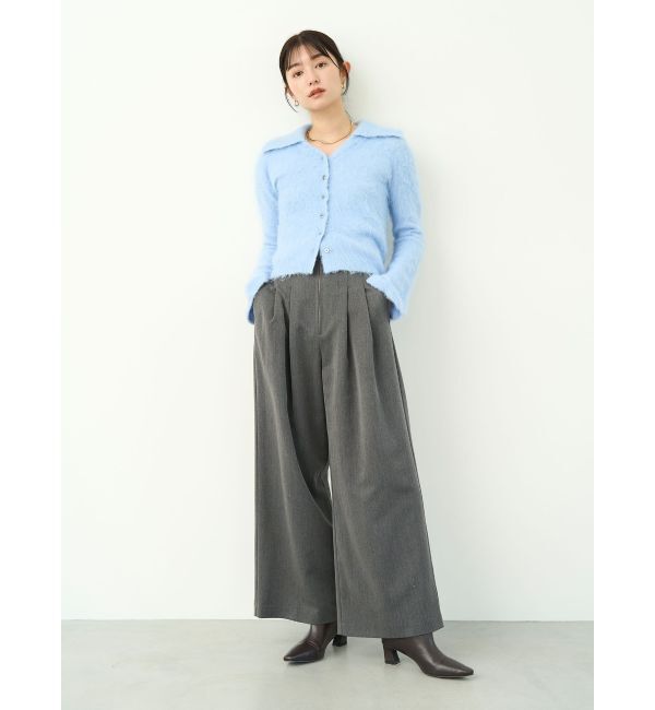 LAGUNAMOON「ヘアリーカラーカーデニットプルオーバー」|カーディガン|