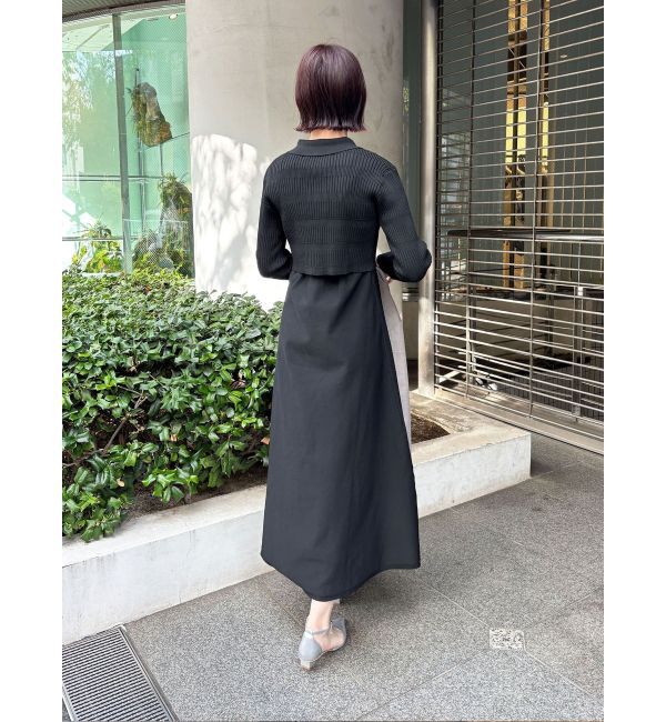 LAGUNAMOON「カラーカーデフォルムニットワンピース」|ワンピース|