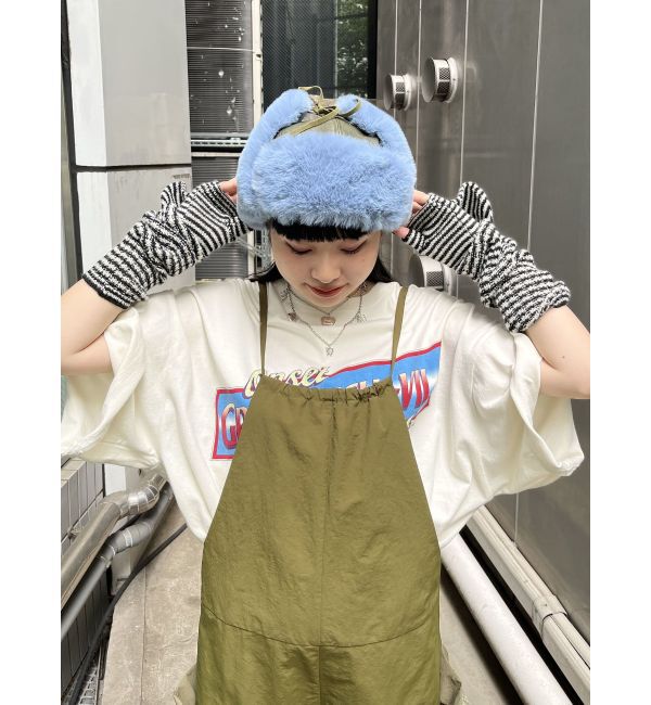 jouetie「ニットロンググローブ」|手袋|ブラック