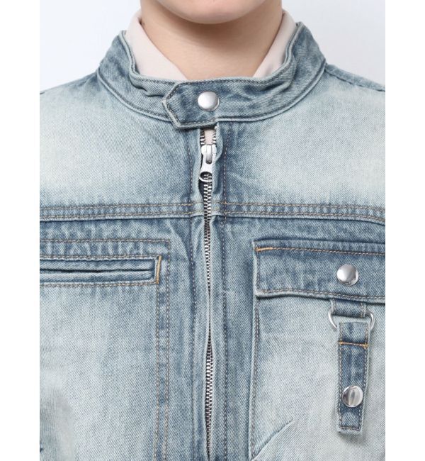 jouetie「シングルジップジャケット【セットアップ対応】」|デニムジャケット|