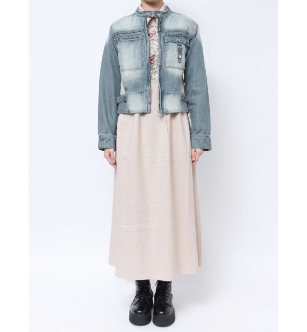 jouetie「シングルジップジャケット【セットアップ対応】」|デニムジャケット|